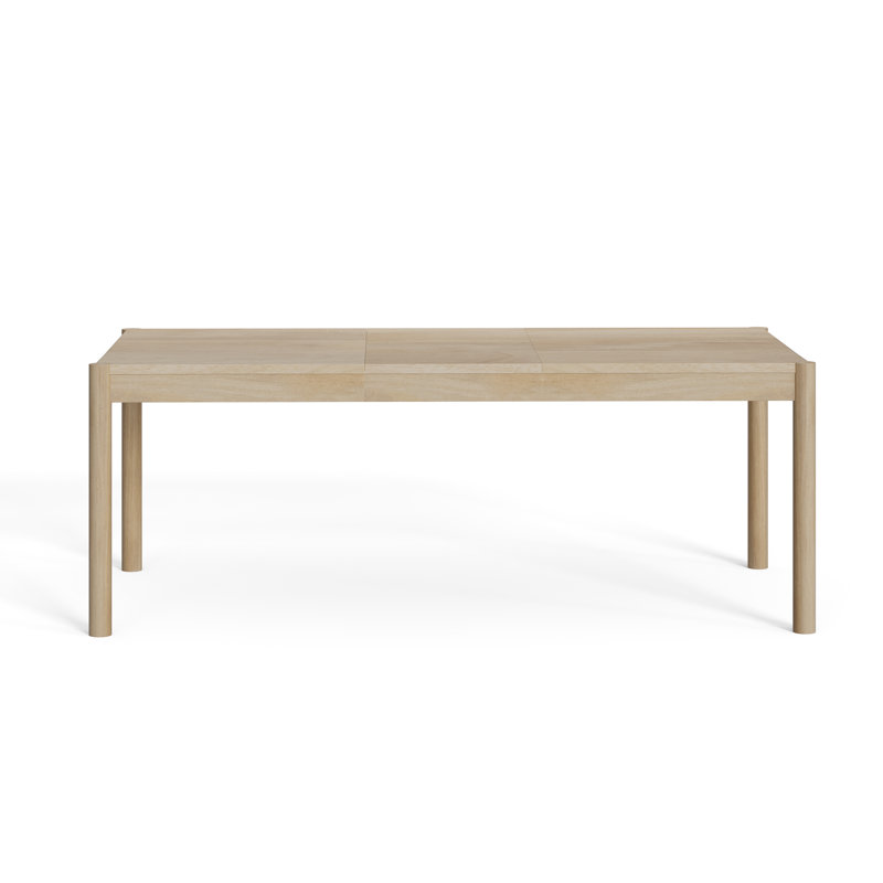 Beech extendable dining table discount